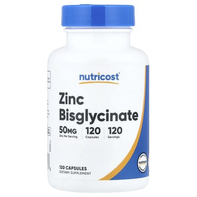 Zinc Bisglycinate, 50 mg, 120 капсул