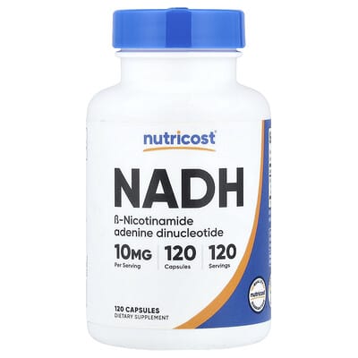 NADH, 10 mg, 120 Capsules