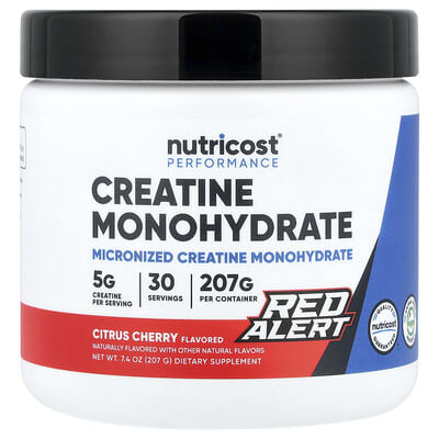 Performance, Creatine Monohydrate, Red Alert, Citrus Cherry, 7.4 oz (207 g)