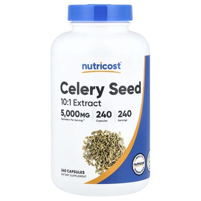 Celery Seed, 500 mg, 240 капсул