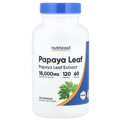 Папайя Leaf, 120 капсул (600 mg per Capsule)