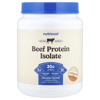 Beef Protein Isolate, Chocolate, 2 lb (907 g)
