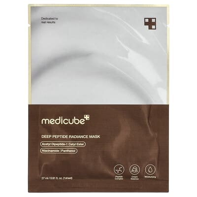 Medicube Deep Peptide Radiance Beauty маска, 1 шт, 0.91 fl oz (27 ml)