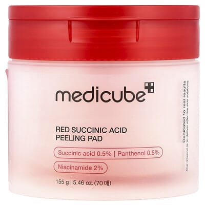 Red Succinic Acid Peeling Pad, 70 Pads