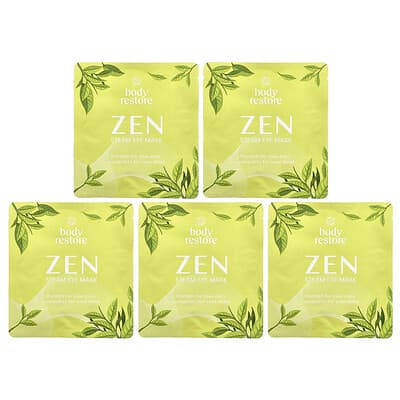 Body Restore маска для глаз Steam Eye Mask, Green Tea, 5 Pack