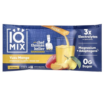 Спортивный напиток IQMIX® Hydration + Clarity + Mood Yuzu Mango
