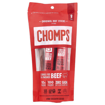 Мясные палочки Original Beef Sticks, Mild, 8 шт., 1.15 oz (32 g) каждая