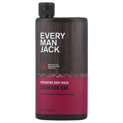 Увлажняющий гель для душа Every Man Jack Crimson Oak, 16.9 fl oz (500 ml)