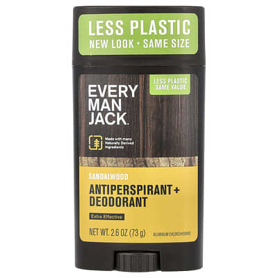 Antiperspirant + Deodorant, Sandalwood, 2.6 oz (73 g)