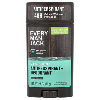 Antiperspirant + Deodorant, Sea Salt + Citrus, 2.6 oz (73 g)