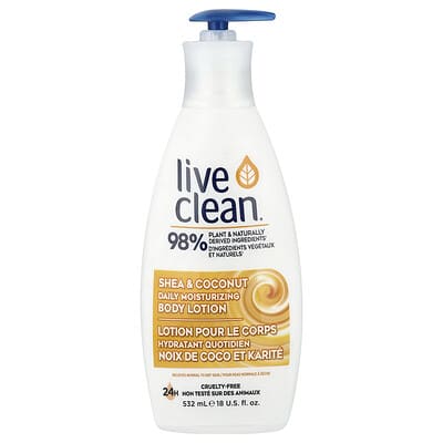 Увлажняющий лосьон для тела Live Clean Shea & Coconut