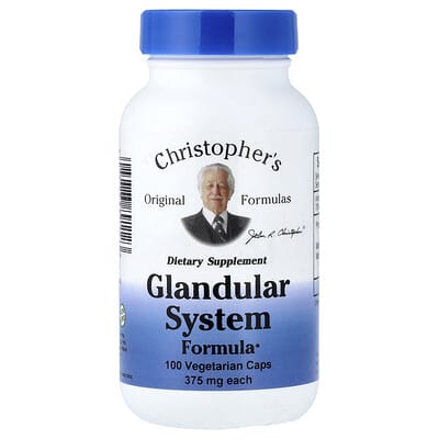 Glandular System Formula, 100 вегетарианских капсул