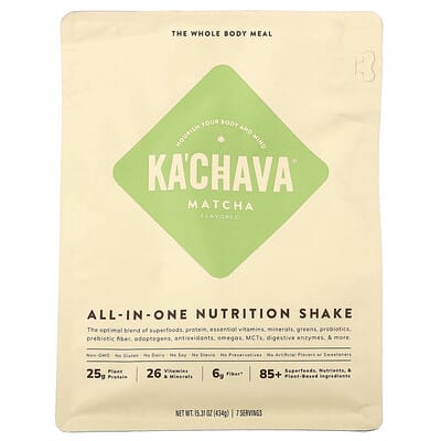 All-In-One Nutrition Shake, Matcha, 15.31 oz (434 g)