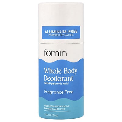 Whole Body Deodorant, Aluminum-Free, Fragrance Free, 1.76 oz (50 g)