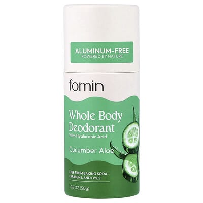 Whole Body Deodorant, Aluminum Free, Cucumber Aloe, 1.76 oz (50 g)