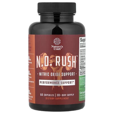 N.O. Rush™, Nitric Oxide Support, 60 Capsules