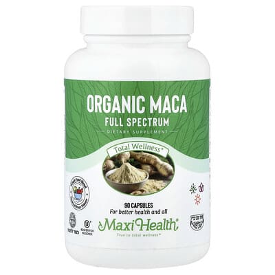 Органическая мака, Full Spectrum, 90 капсул (600 mg per Capsule)