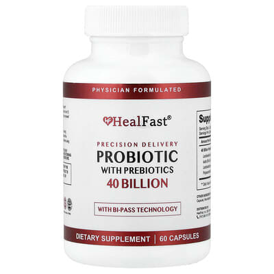 Пробиотик HealFast Probiotic With Prebiotics, 60 Capsules
