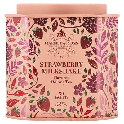 Чай Oolong Tea, Strawberry Milkshake, 30 пакетиков, 2.67 oz (75 g)