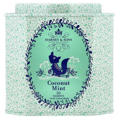 Чай Coconut Mint, 30 Sachets, 1.69 oz (48 g)