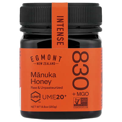 Manuka Honey сырой непастеризованный UMF™ 20+, MGO 830+, 8.8 oz (250 g)