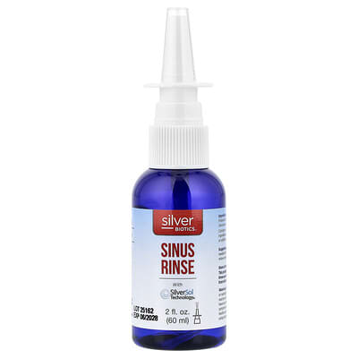 Silver Biotics®, Sinus Rinse с технологией SilverSol®, 2 fl oz (60 ml)