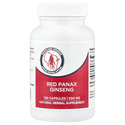 Red Panax Ginseng, 500 mg, 150 капсул