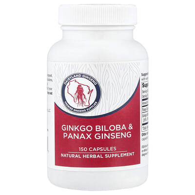 Dairyland Ginseng Ginkgo Biloba & Panax Ginseng, 150 капсул