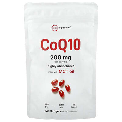 CoQ10, 240 мягких капсул (100 mg в каждой)