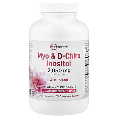 Myo &  D-Chiro Inositol, 240 Vegetarian Capsules