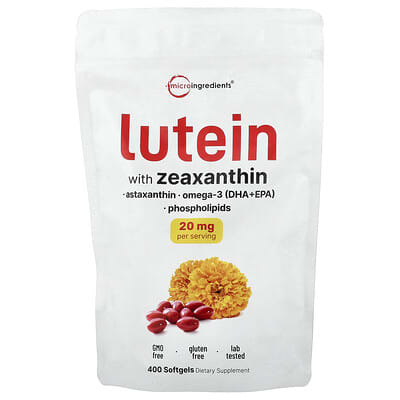 Micro Ingredients Lutein With Zeaxanthin 400 мягких капсул