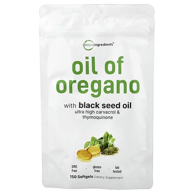 Micro Ingredients Масло орегано, 150 мягких капсул