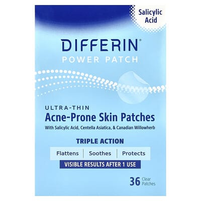 Power Patch, Ultra-Thin Acne-Prone Skin Patches, 36 Clear Patches