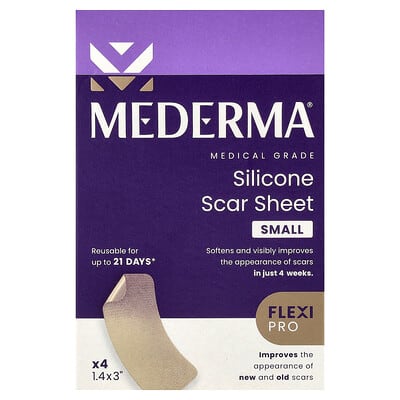 Silicone Scar Sheet, Small, 4 Count