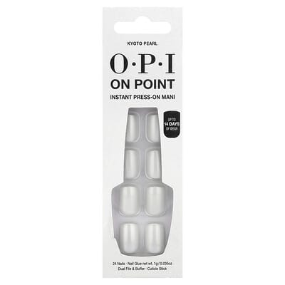 OPI On Point, Instant Press-On Mani, Kyoto Pearl, набор из 27 шт
