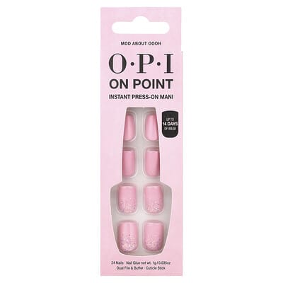 Набор для мгновенного маникюра OPI On Point, короткая длина, Mod About Oooh, 27 Piece Kit
