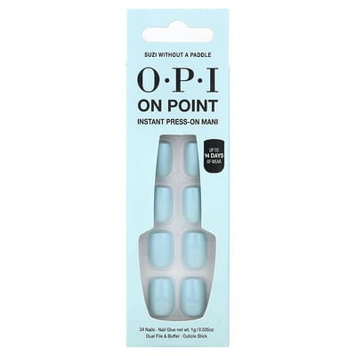 Набор OPI On Point, мгновенные накладные ногти, короткая длина, Suzi without a Paddle, 27 предметов