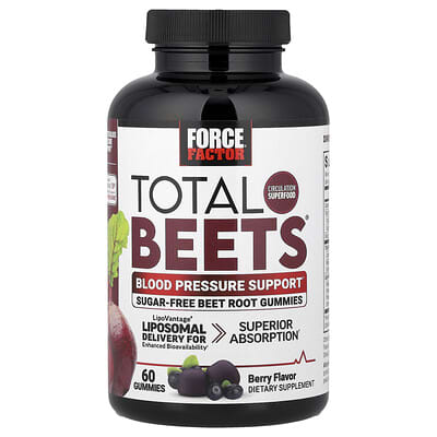 Total Beets® Gummies, поддержка артериального давления, ягоды, 60 шт.