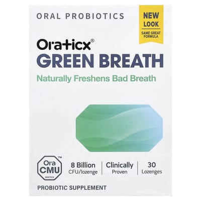 Оральные пробиотики Green Breath, Mint, 30 пастилок