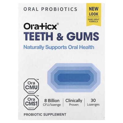 Оральные пробиотики Oraticx Teeth & Gums, Grape, 30 пастилок