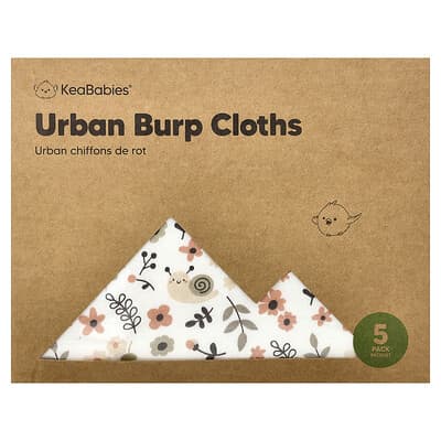 Urban Burp Cloths, 5 Pack