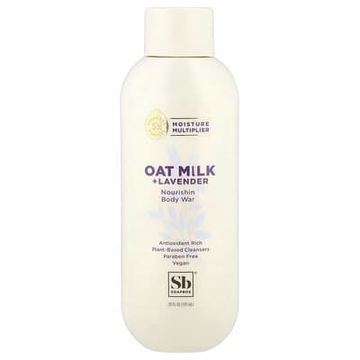 Очищающее средство для тела Soapbox Nourishing Body Wash, Oat Milk + Lavender, 20 fl oz (591 ml)