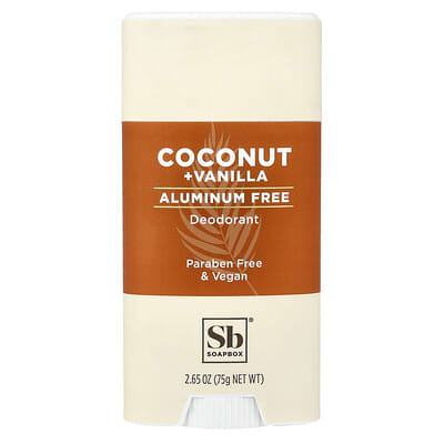 Aluminum Free Deodorant, Coconut Vanilla, 2.65 oz (75 g)