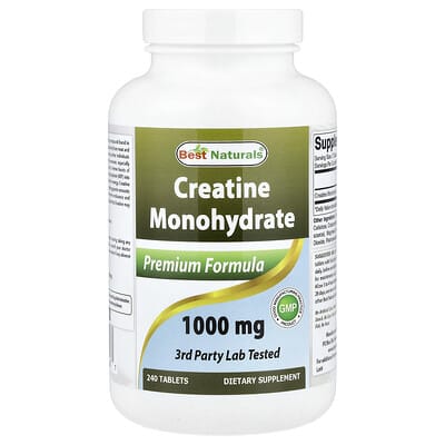 Creatine Monohydrate, 1,000 mg, 240 Tablets