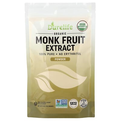 Organic Monk Fruit Extract Powder, 5 oz (142 g)