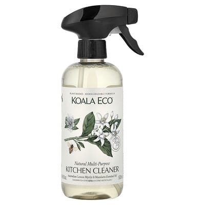 Natural Multi-Purpose Kitchen Cleaner, Australian Lemon Myrtle & Mandarin Essential Oil, 16.9 fl oz (500 ml)
