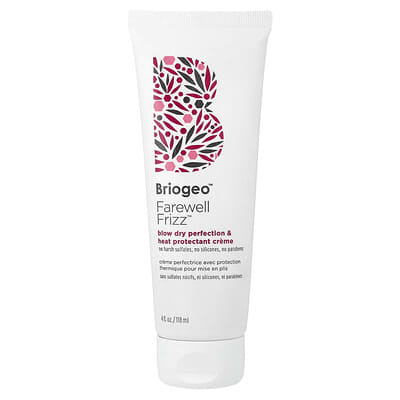Крем-защита от жара и идеальной укладки Briogeo Farewell Frizz™ Blow Dry Perfection & Heat Protectant, 4 fl oz (118 ml)