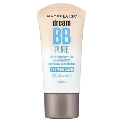 Dream BB Pure, Skin Clearing Beauty Balm, 100 Light Sheer Tint, 1 fl oz (30 ml)
