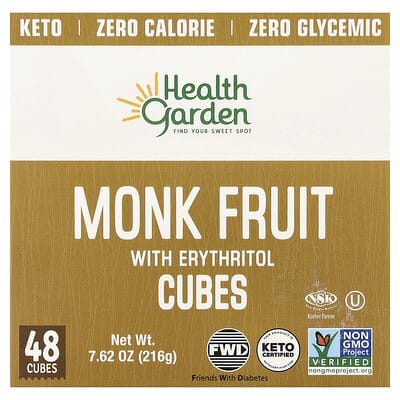 Monk Fruit With Erythritol Cubes, 48 Cubes, 7.62 oz (216 g)