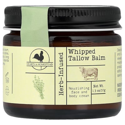 Whipped Tallow Balm, Herb-Infused, 1.3 oz (37 g)